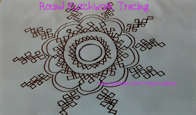 step by step instructions to stitch round kutch work