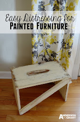 distressing painted easy furniture technique