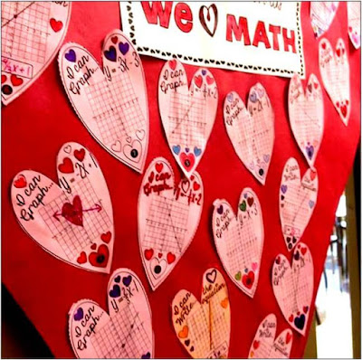 Valentines Day algebra math pennant activity for graphing linear equations