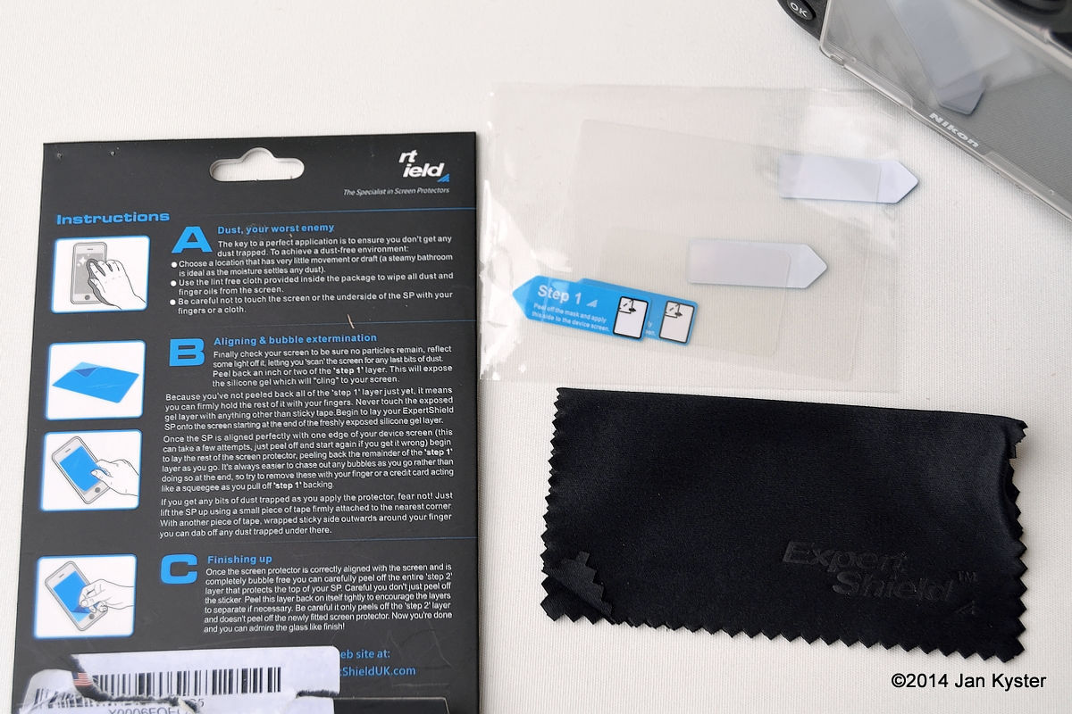 Expert Shield - Screen Protector instructions and contents