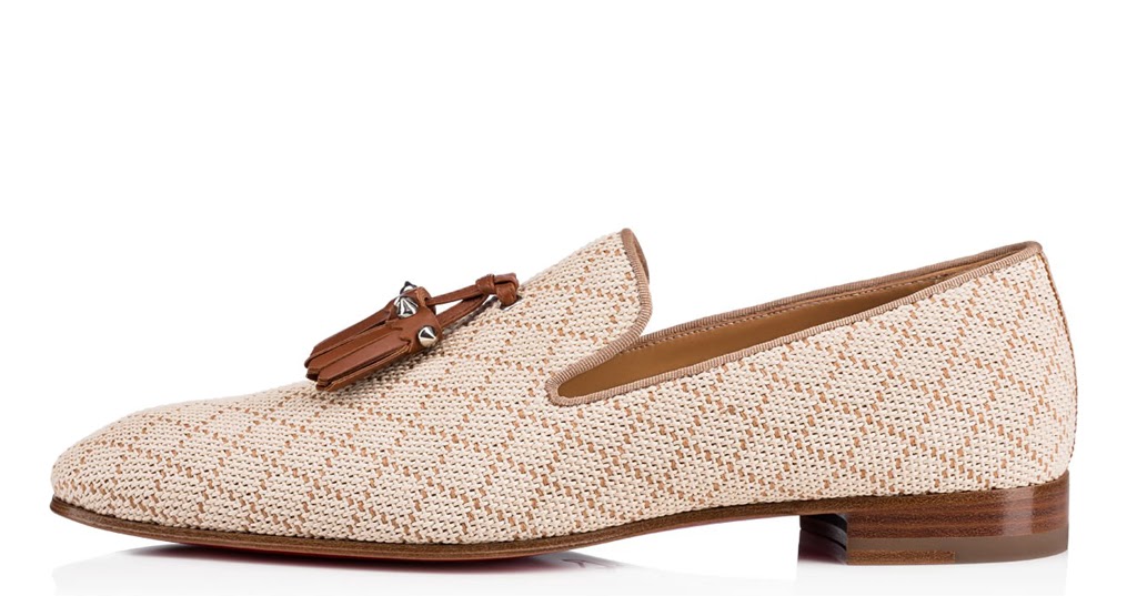 louboutin beige homme