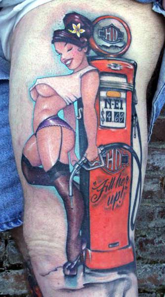 Tattoo Art Body: Pin Up Girl