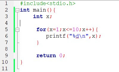 for loop in c programming