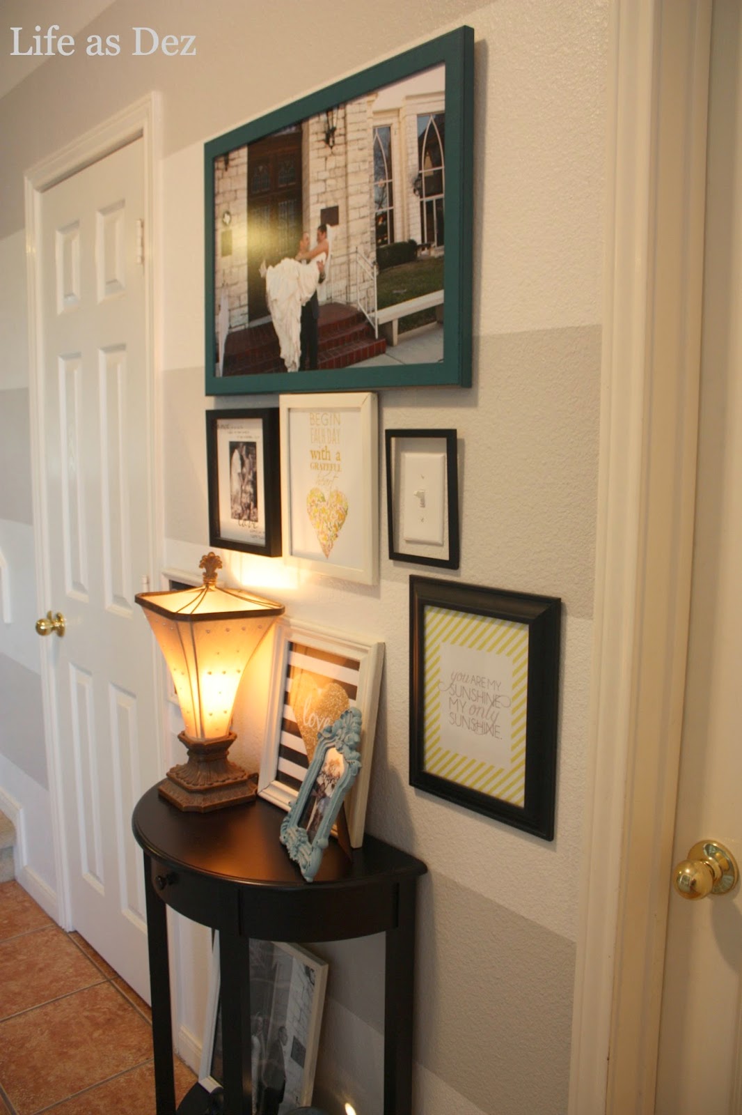 Life as Dez How to Paint Stripes on Textured Walls