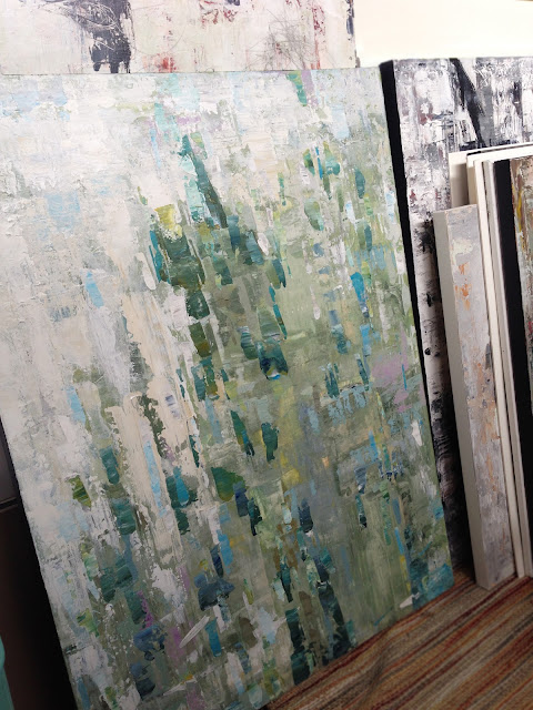 Karri Allrich artist- paintings in the studio ©2015