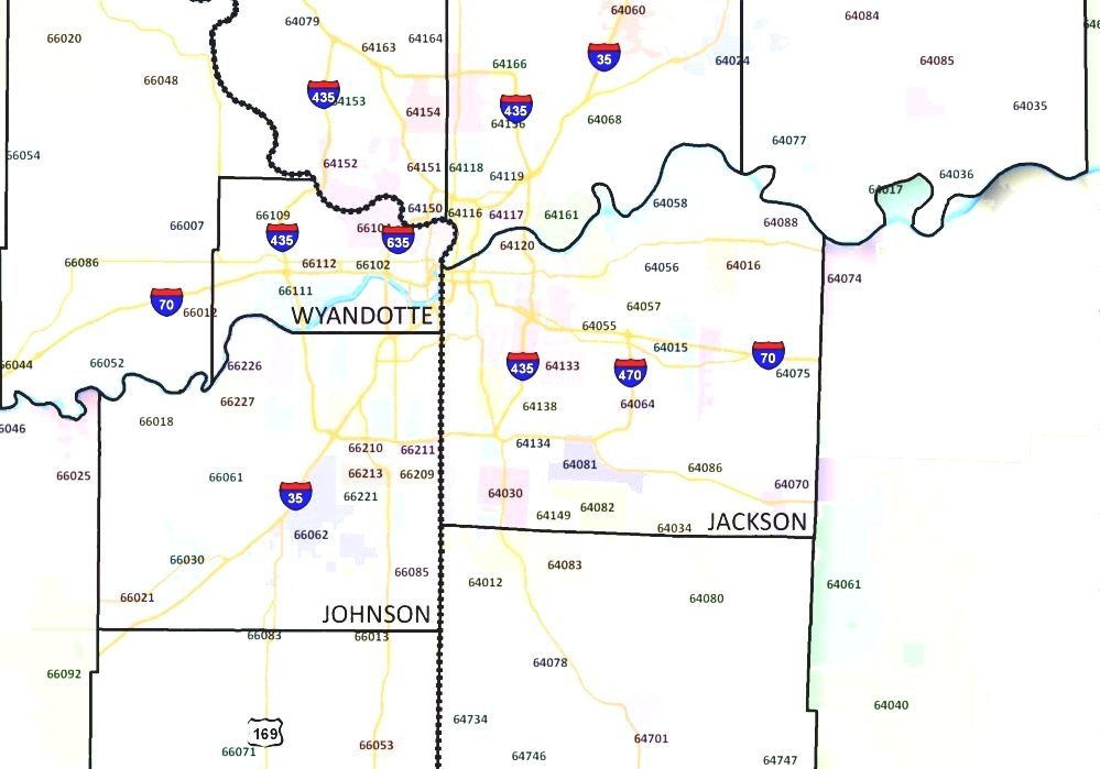 Kansas City Metro Zip Code Map | Current Red Tide Florida Map