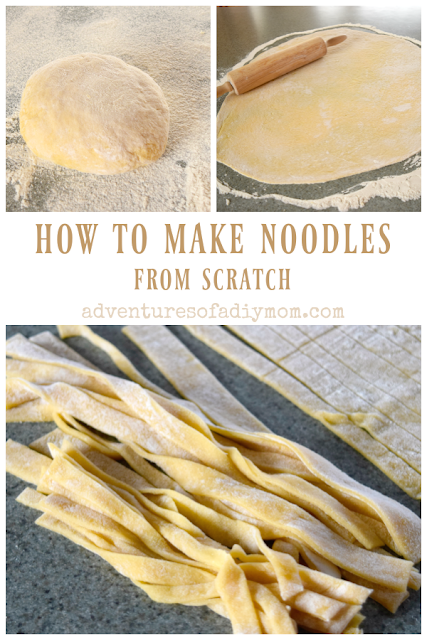 how to make noodles from scratch collage