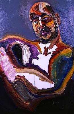"Self portrait after our new arrivals, A bad sleep last night", by Myuran Sukumaran, April 25, 2015 "Self portrait after our new arrivals, A bad sleep last night", by Myuran Sukumaran, April 25, 2015