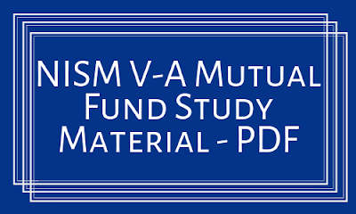 NISM V-A Mutual Fund Study Material - PDF