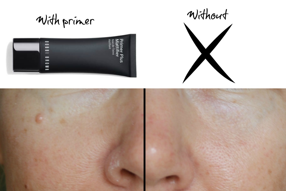 Bobbi Brown Primer Plus Mattifier & the Skin LongWear Weightless