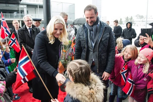 Crown Prince Haakon and Crown Princess Mette-Marit  attends the "Pøbel seminar" during the annual Pøbel conference in Stavanger.