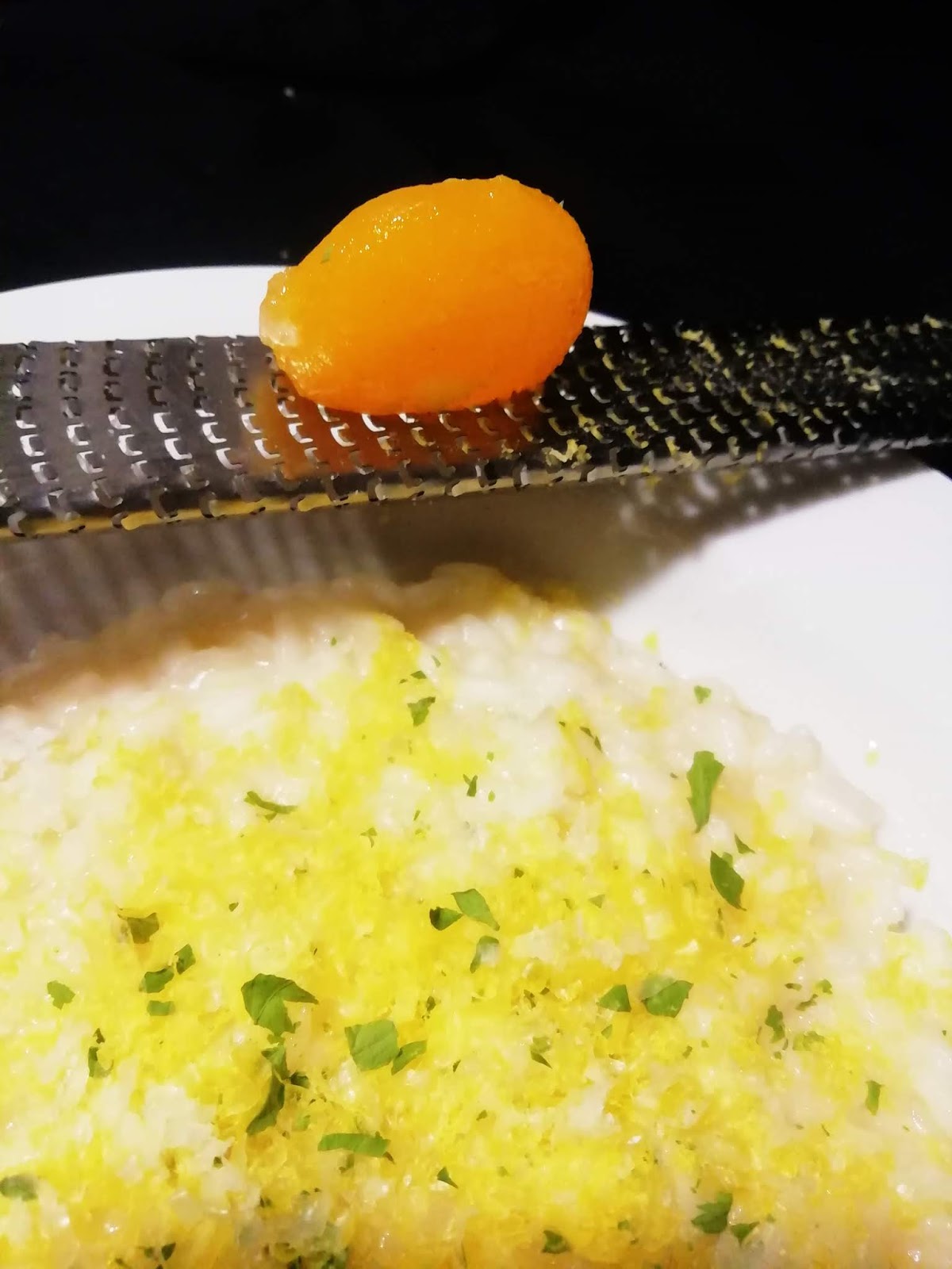 SenzaPanna Risotto alla parmigiana con tuorlo marinato. La ricetta del