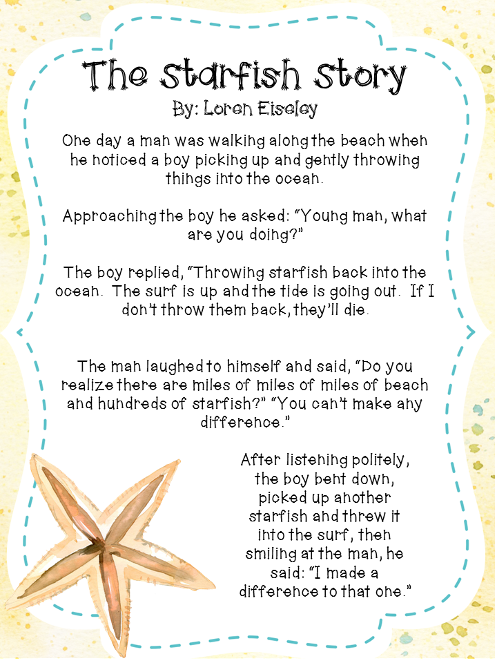 Starfish Tale Poster Identical Key phrases Recommendations graphic regarding Starfish Poem Printable named Starfish Tale Poster Equivalent Search phrases Pointers