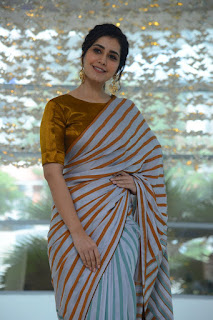 Actress Raashi Khanna New Stills at Prati Roju Pandage movie success meet Actress Raashi Khanna New Stills at Prati Roju Pandage movie success meet