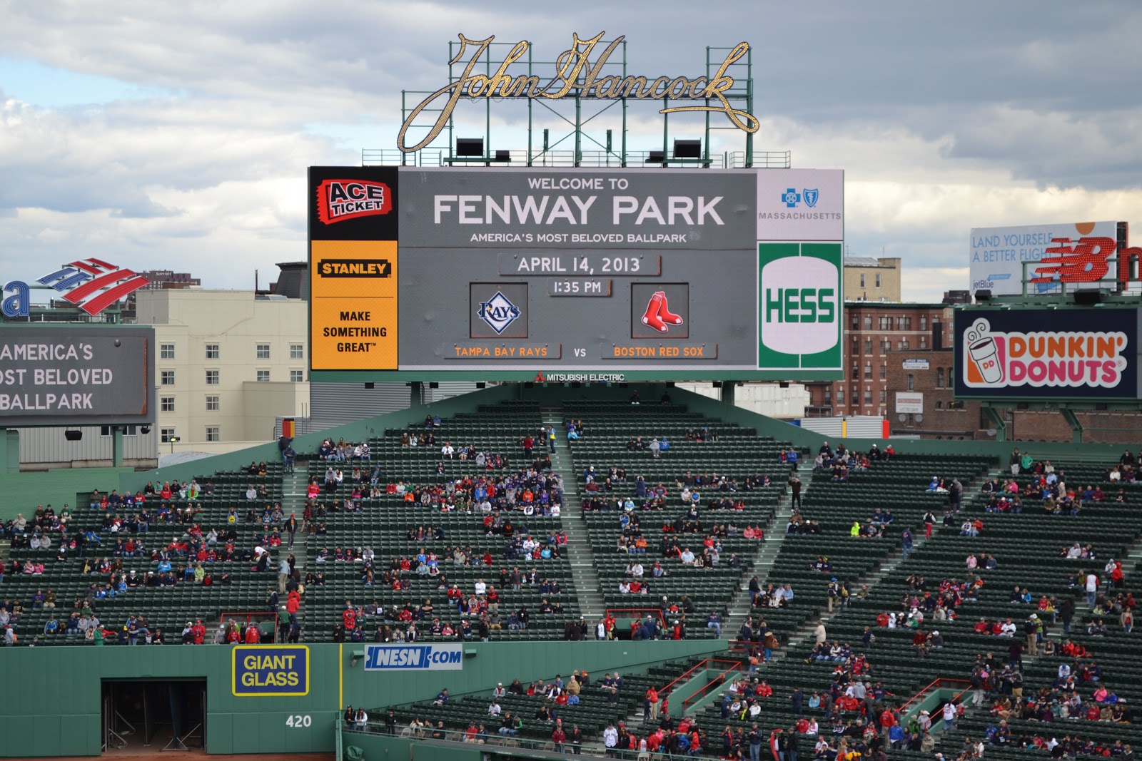 Traveling With The Sun and Clouds Fenway Park