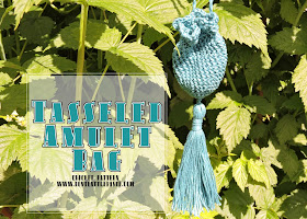 free Tasseled Crochet Amulet Bag pattern with tassel tutorial #diy #crochet