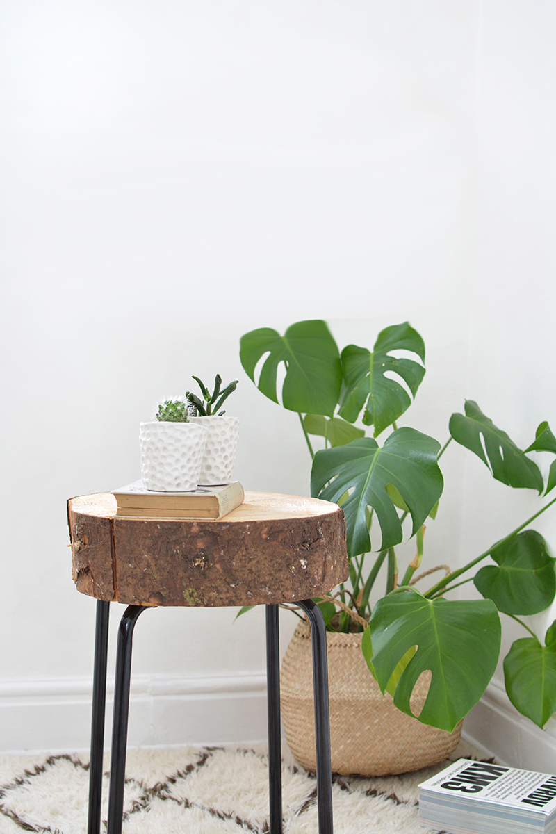 DIY wooden stool ikea hack