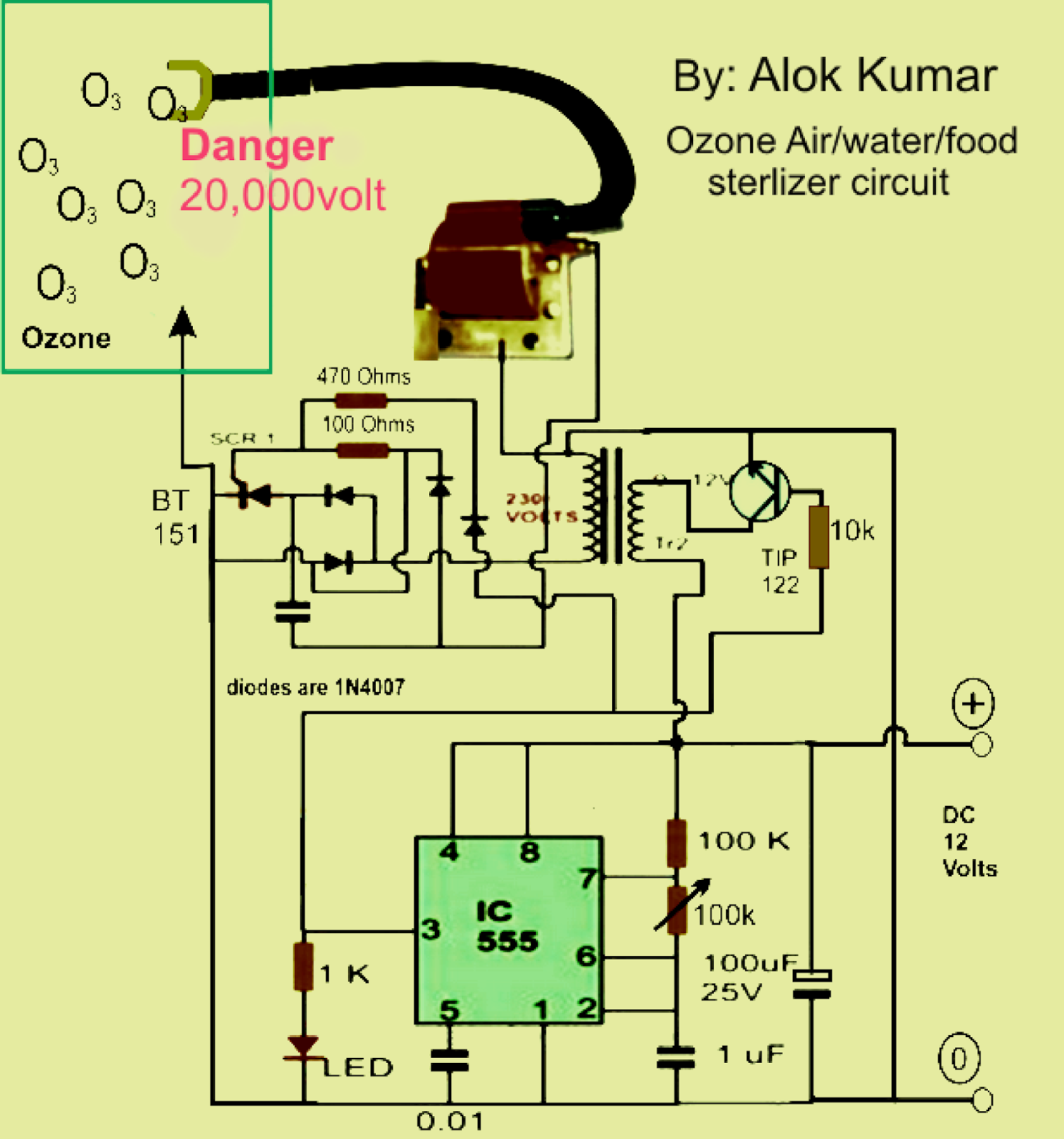 Electronic Circuits, Transformerless Power Supply, LED Drivers, Battery