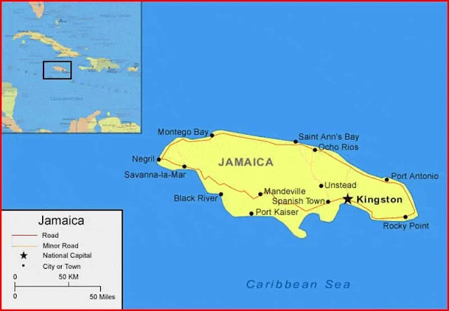 image: Jamaica Map HD