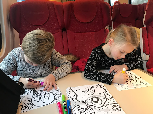 busy kids on the train busy kids on the train