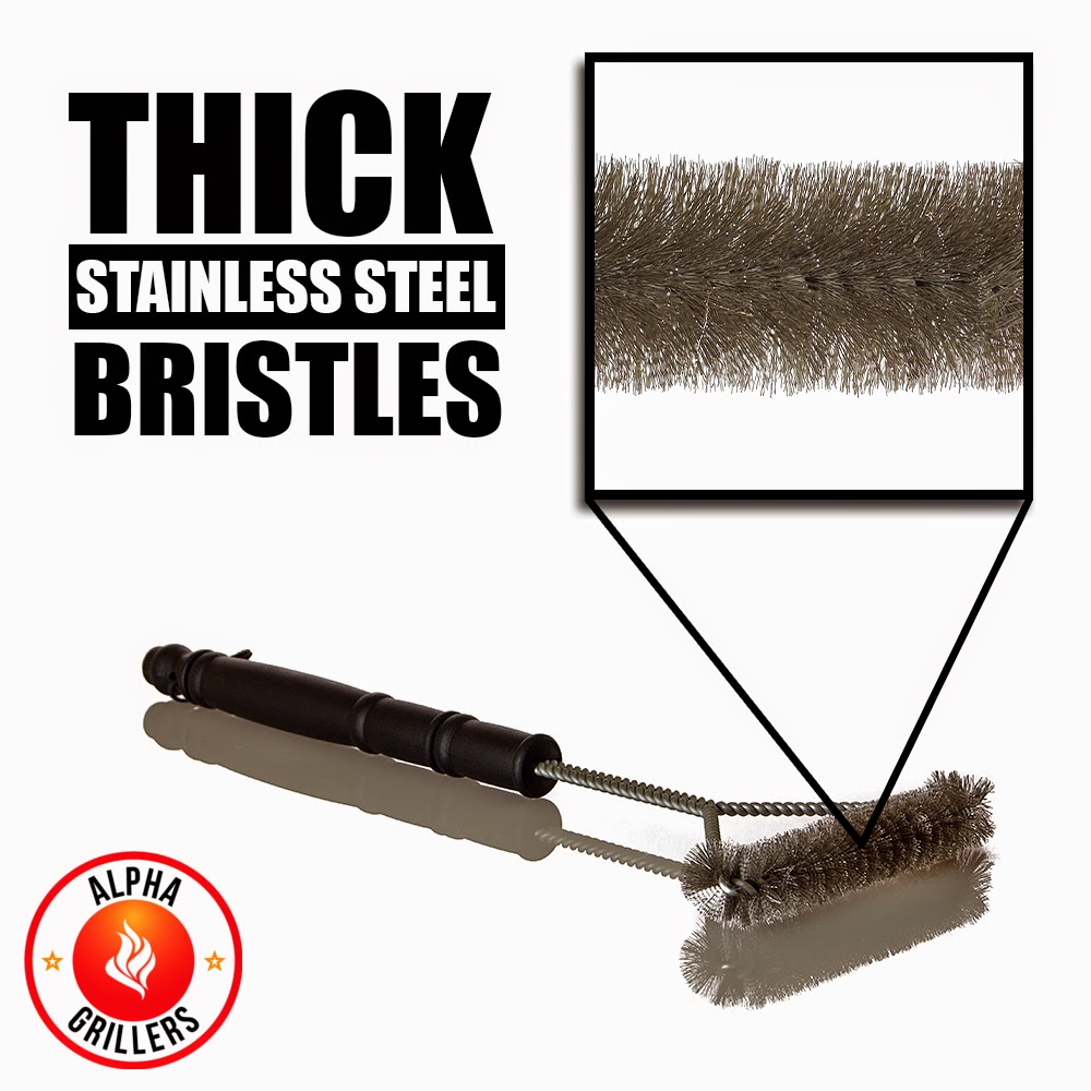 Sharingdelights Stainless Steel BBQ Grill Brush Review AlphaGrillers