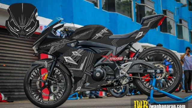 Modifikasi Suzuki GSX-R150 Black Panther Modifikasi Suzuki GSX-R150 Black Panther