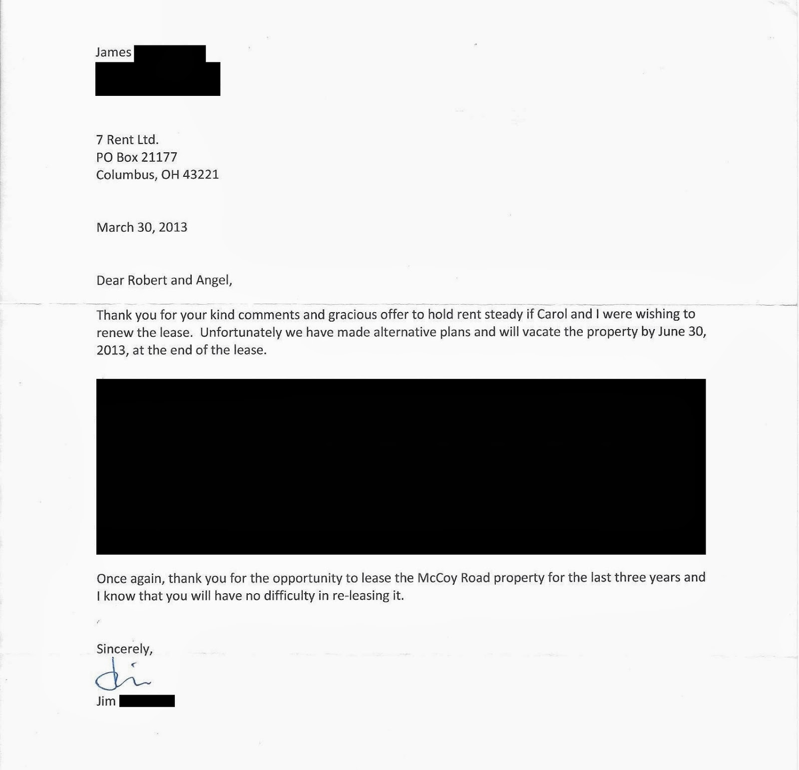 7rent Review Review of from Tenant at 2460 McCoy Rd., Upper