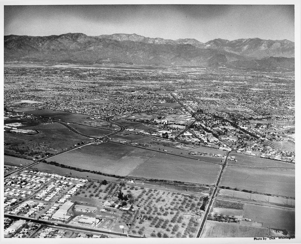 WHEN WE WERE HOME La Puente aerial shot 1963 (see Hacienda & Valley