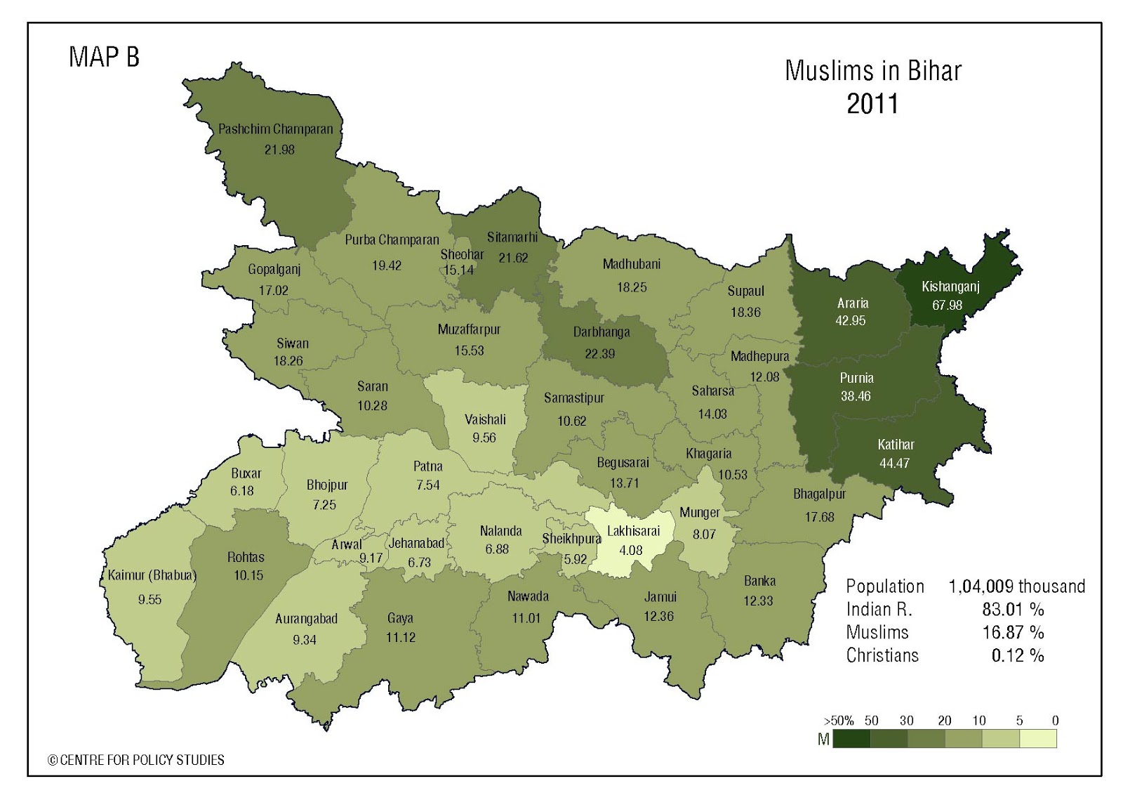Centre for Policy Studies Religion Data of Census 2011 III Bihar