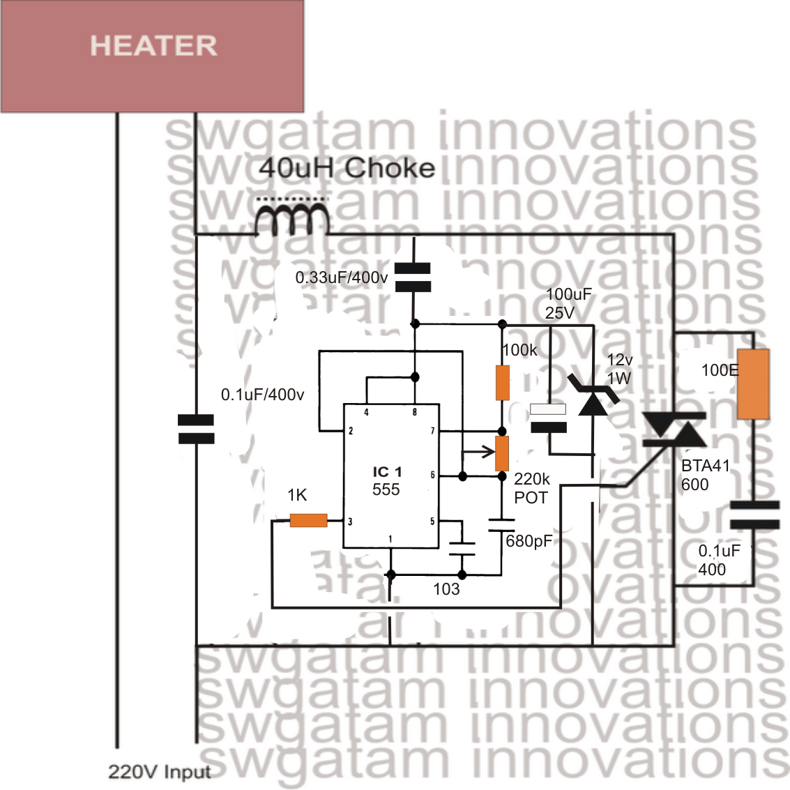 High Current Triac BTA41/600B - Datasheet, Application Note | Circuit