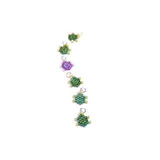 mini honu turtle charms by Bead Crumbs Bead Crumbs turtle pattern