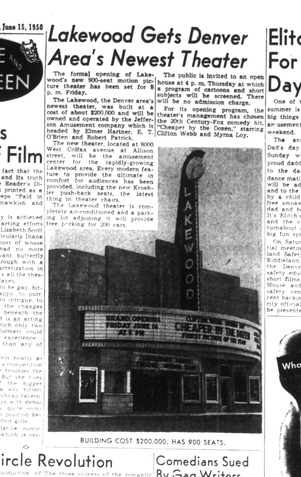 Colfax Avenue The Lakewood Theater