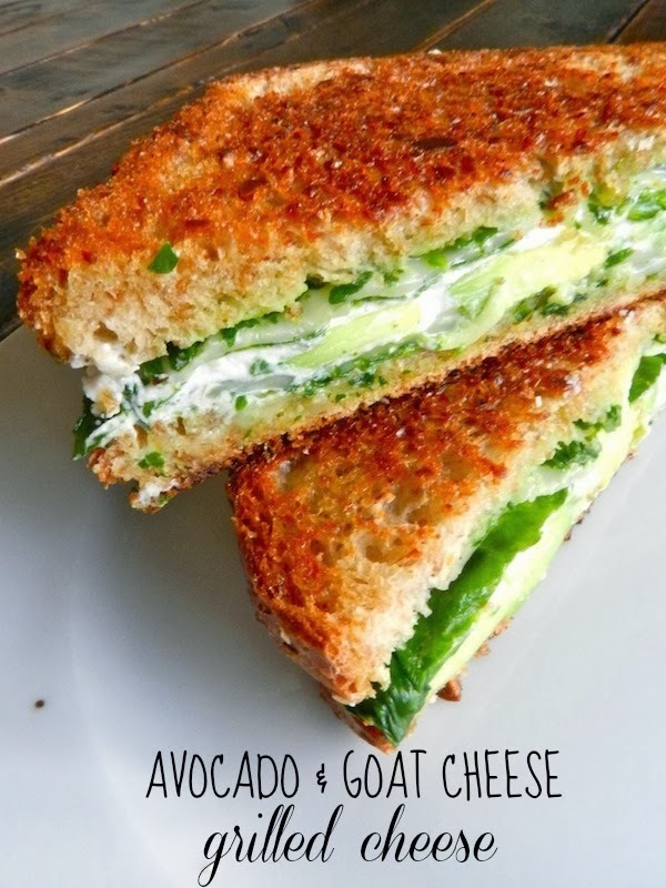 Pinterest with Love Avocado & Goat Cheese Grilled Cheese Sandwich