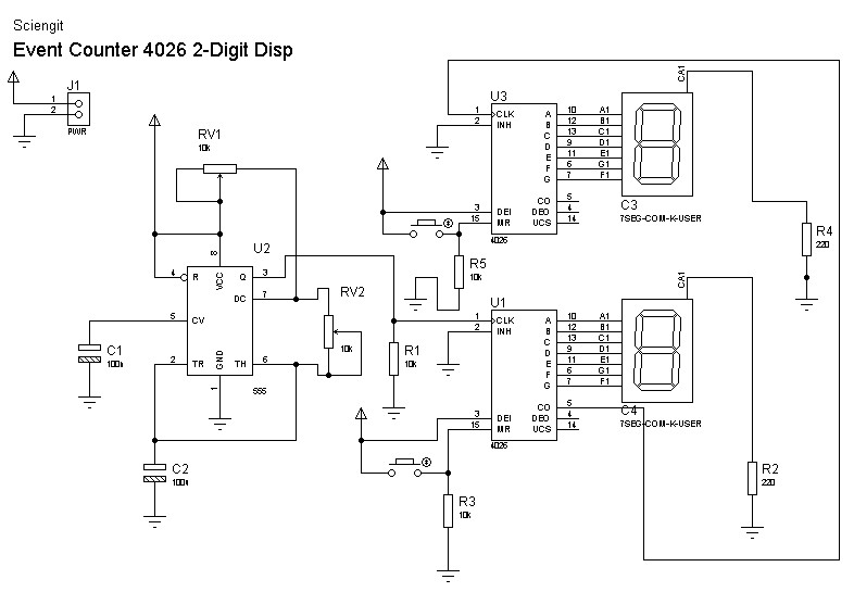 DIY Event Counter/Clock using 555 Timer and CD4026B Sciengit Science Everything!