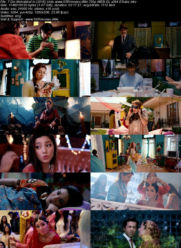 7 Din Mohabbat In (2018) Urdu 720p WEB-DL x264 1.1GB ESubs Movie Download