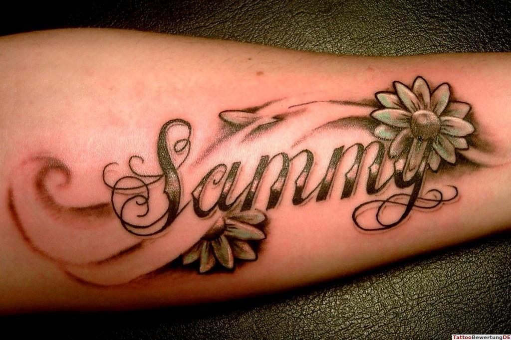 1. Last Name Tattoos On Forearm: 50+ Ideas and Designs for Men and Women - wide 2