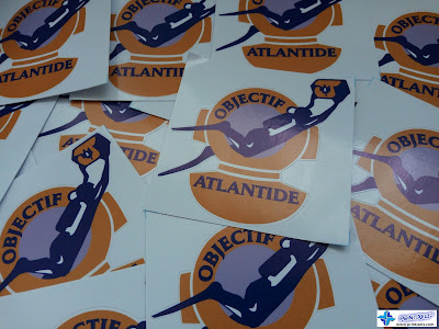 Small Die-Cut Vinyl Stickers for Objectif Atlantide Small Die-Cut Vinyl Stickers for Objectif Atlantide