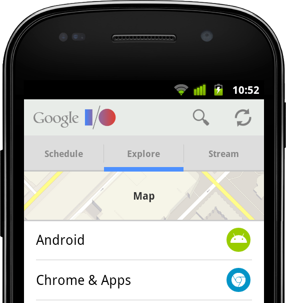 Android Developers Blog: ActionBarCompat and I/O 2013 App Source