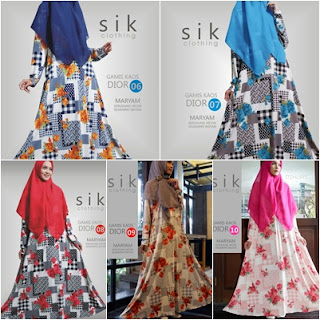 Koleksi Gamis syar'i branded Sik Clothing Terbaru 2017 Dior 06-10