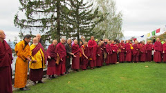 Lamas, monges e gueshes em Vervey Suiça