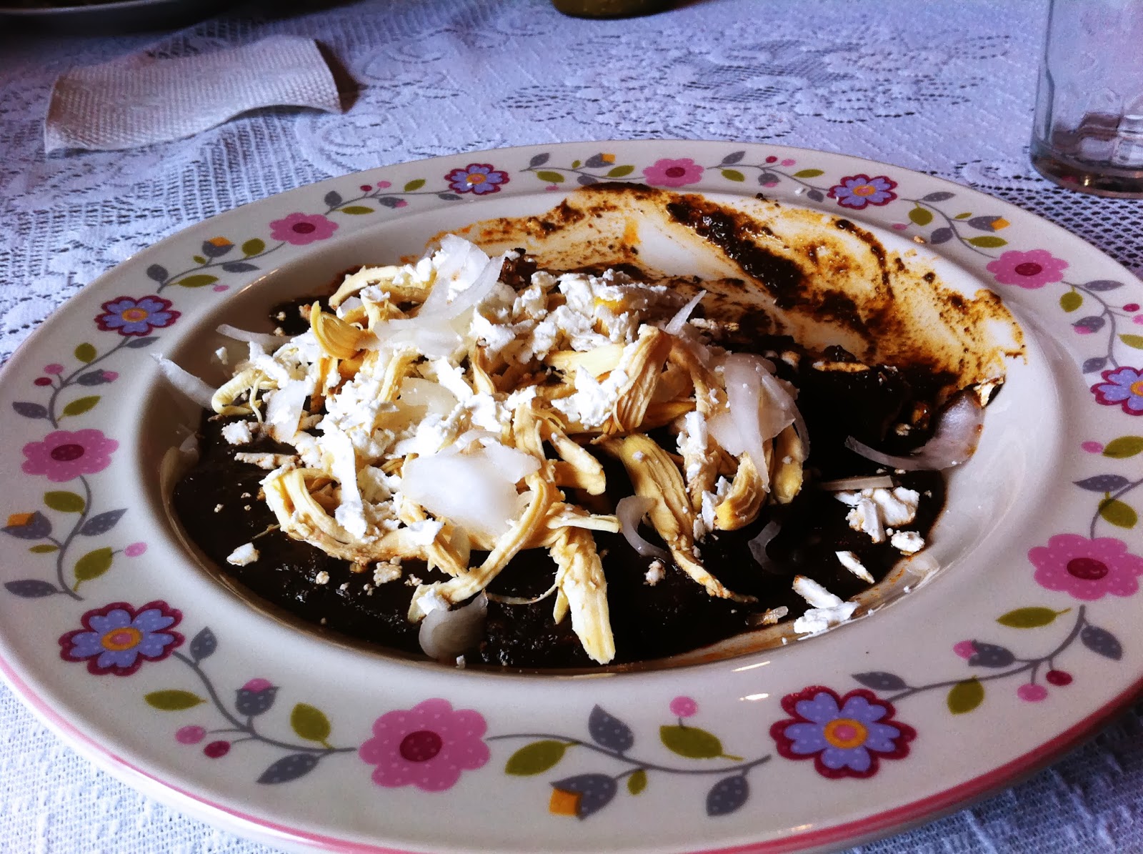 One Day, One Quote, One Photo. Enchiladas de Mole, Mexico City, Mexico