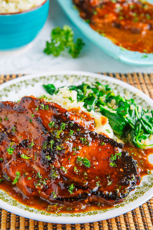 Balsamic Honey and Mustard Pork Chops Balsamic Honey and Mustard Pork Chops
