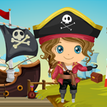 Games4King Caribbean Pirate Girl Rescue Walkthrough