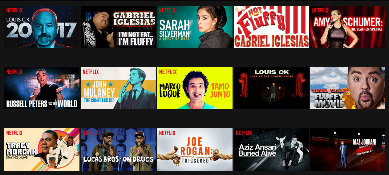 Stand Up Comedy On Netflix Snapped and Scribbled