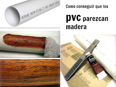 Como conseguir que el pvc parezca madera