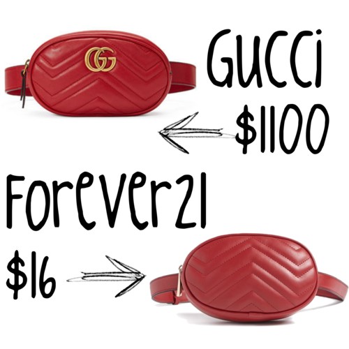 gucci fanny pack with writing