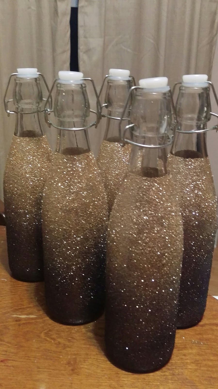 Upcycle Your World Glitter Bottle Decorations
