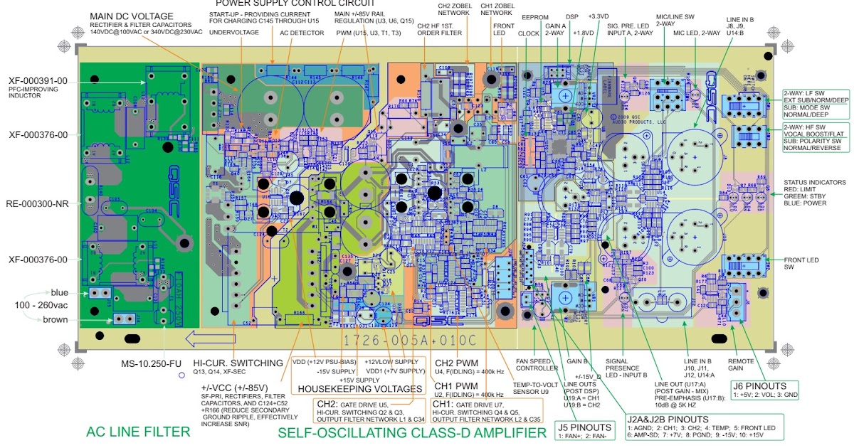 Electronic Inspirations: Stereo amplifier circuit diagram and