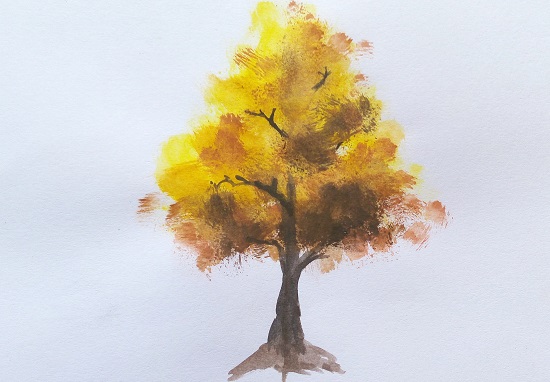 Cara mewarnai pohon dengan watercolor  For Karya Seni