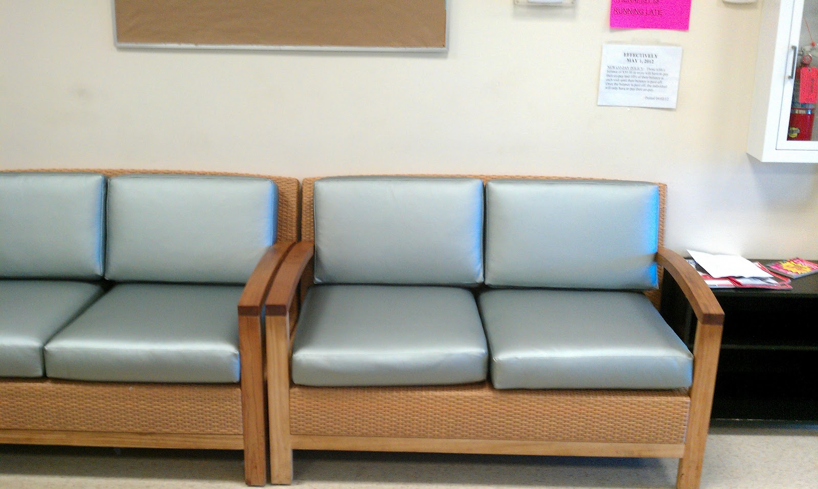 1Source Office Furniture RECEPTION AREA REUPHOLSTERY JOB